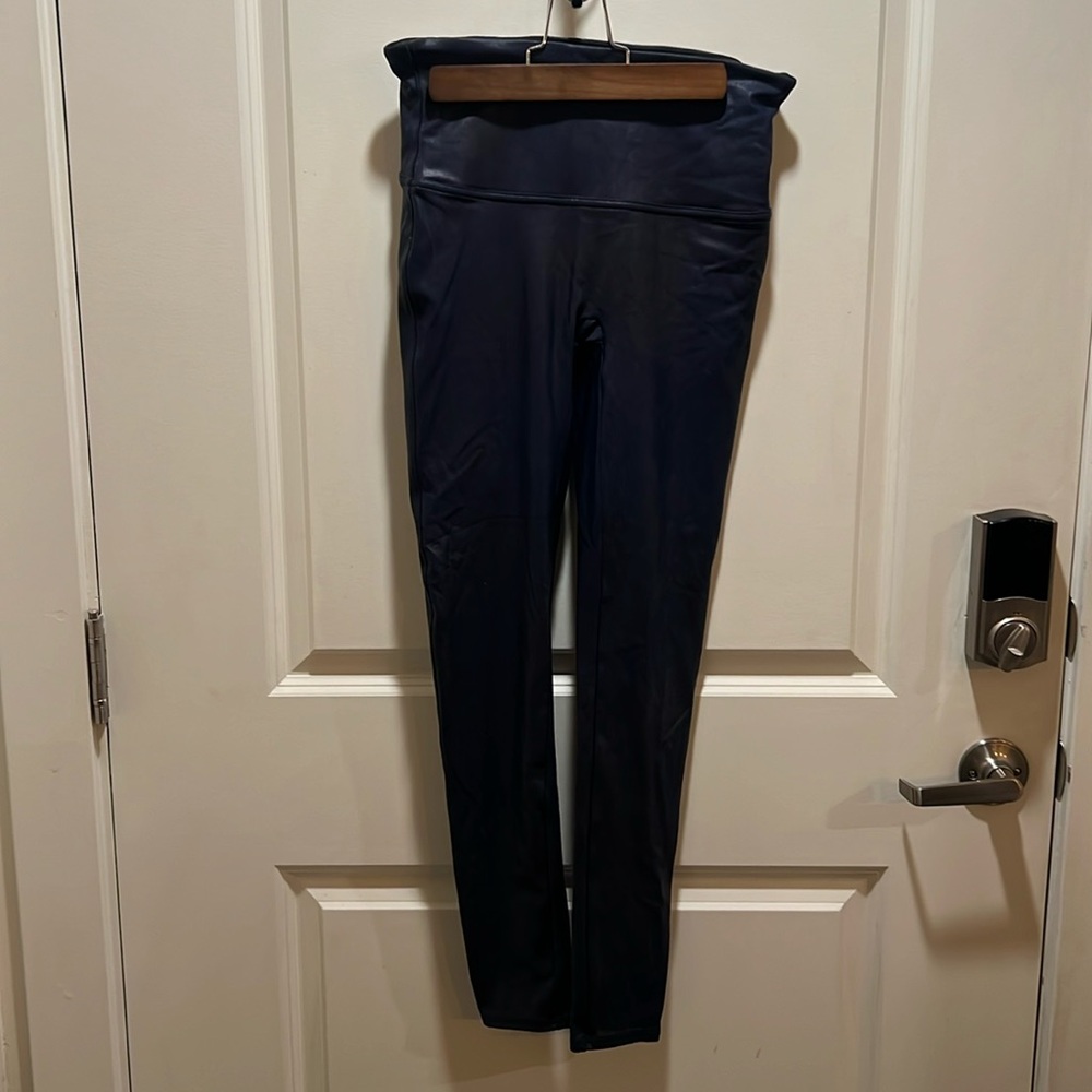 Spanx blue leggings